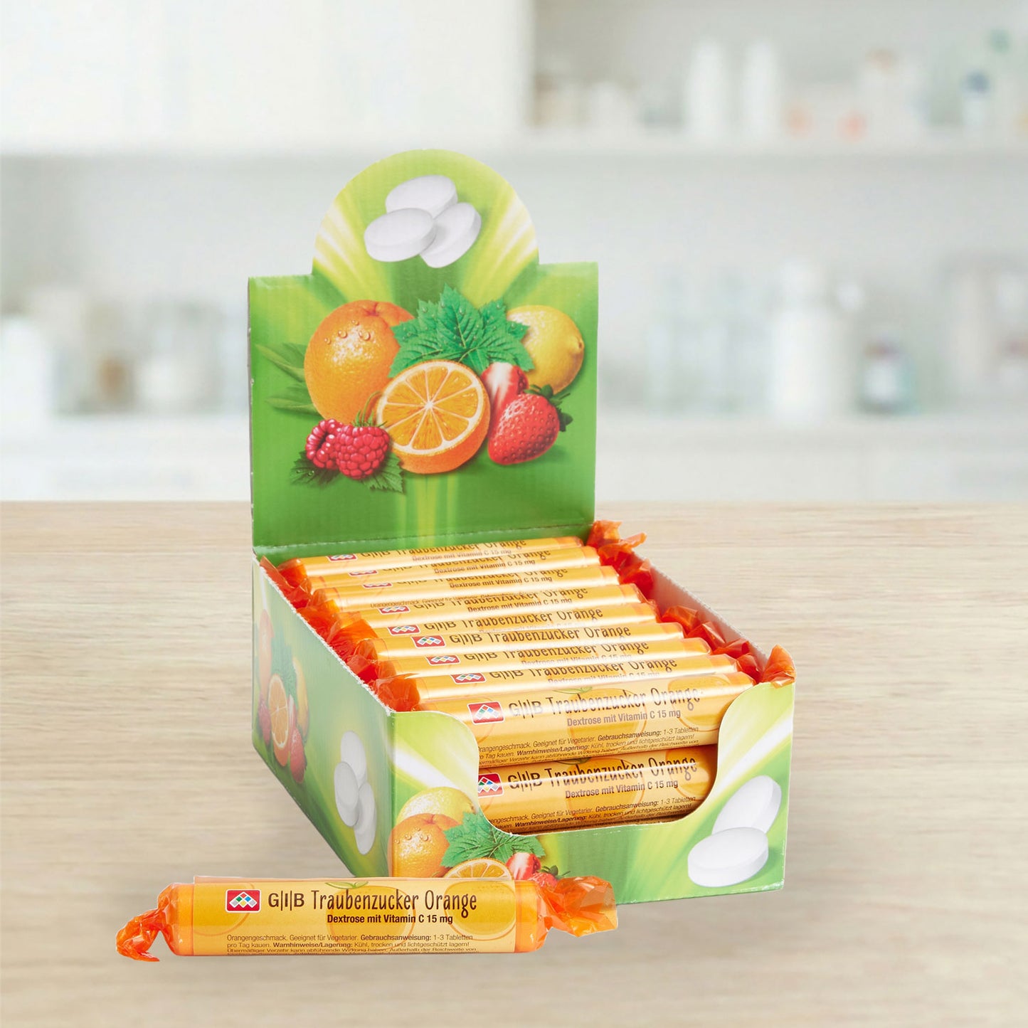 GIB Traubenzucker Orange-Geschmack